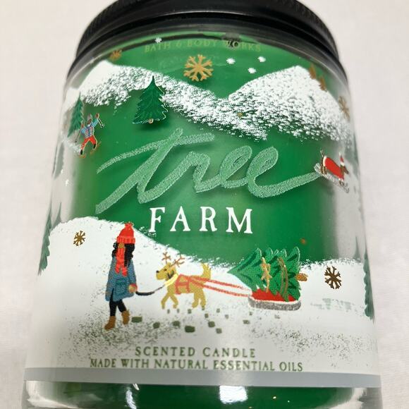 Bath & Body Works TREE FARM Single Wick Scented Candle 7 oz. - Picture 1 of 6